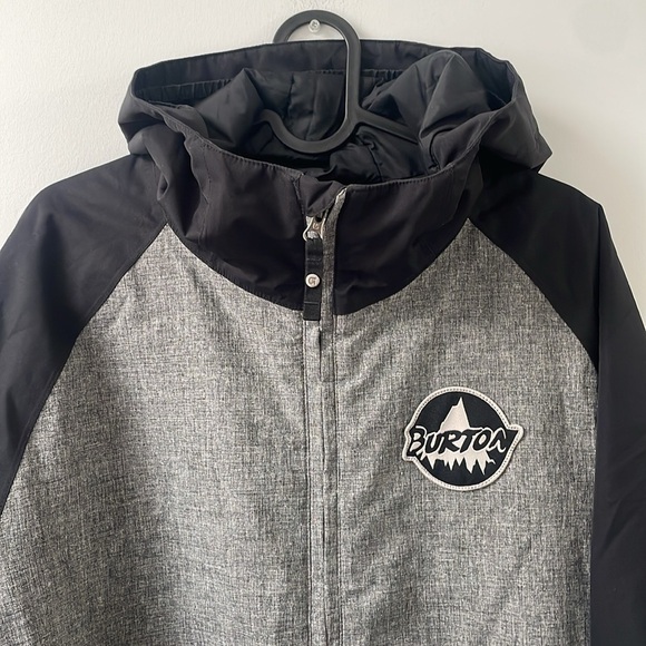 Burton Big Boy's Game Day Jacket Youth XL 18 years gray black ski snowboard - Picture 4 of 15